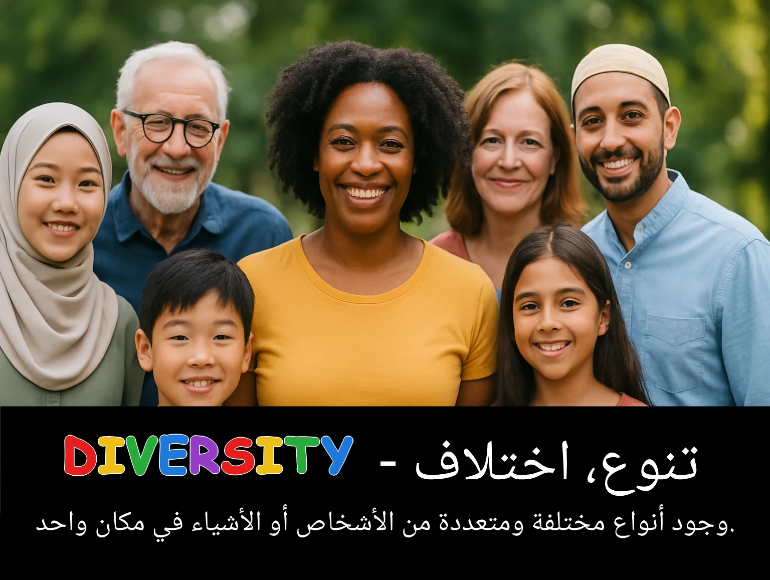 Arabic Illustration for diversity